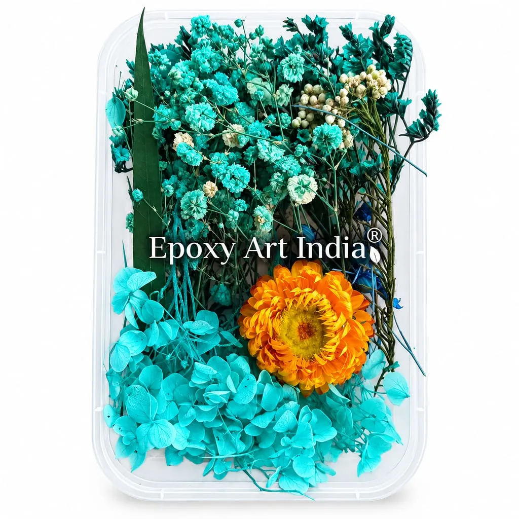 Sky Blue Mix Dry Flower Box for Resin Art Sky Blue Mix Dry Flower Box for Resin Art