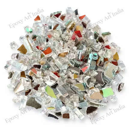 Silver Reflective Fire Pit Glass
