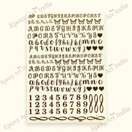 Namokar Mantra Metal Sticker Sheet for Resin Art