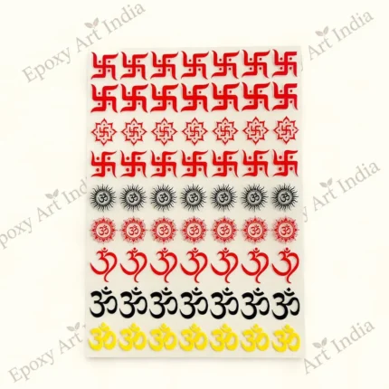 Mix Swastik Om UVDTF Sticker Sheet for Resin Art