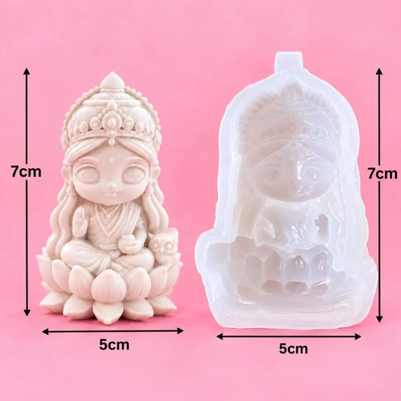 Mini Laxmi Ji Silicone Mold Handmade mold