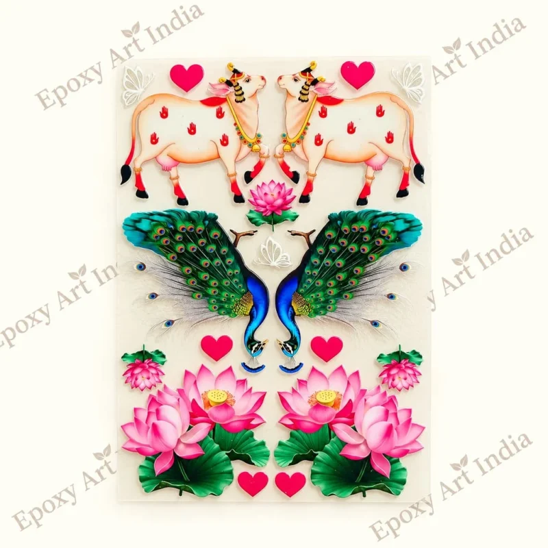 Pichwai Mix UVDTF Sticker for Resin Art