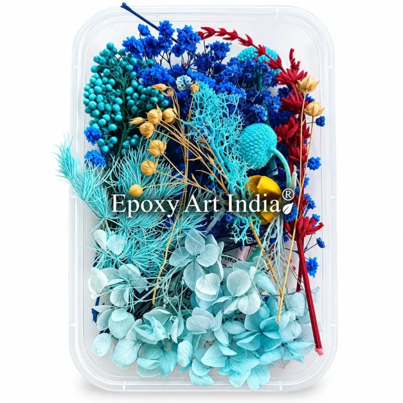 Sky Blue Mix Dry Flower Box for Resin Art