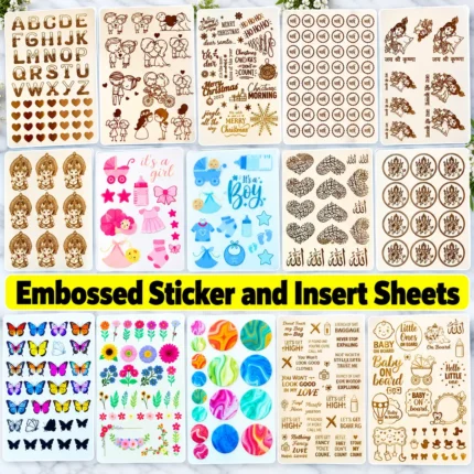Embossed Sticker and Insert Sheets