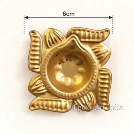 Swastik Metal Diya Urli For Candle Making