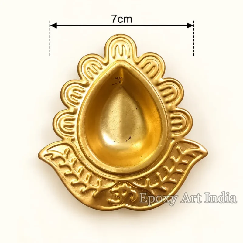 Metal Leaf Shape Diya Urli for Candle Making