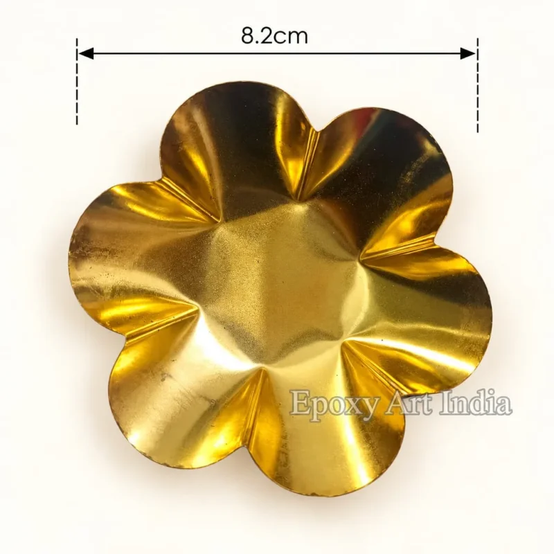 Curved Corner Flower Shape Urli for Candle Making