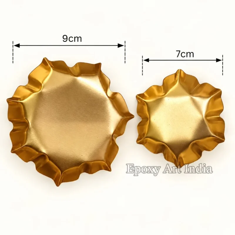 7 Nok Small Lotus Flower Shape Urli for Candle Making