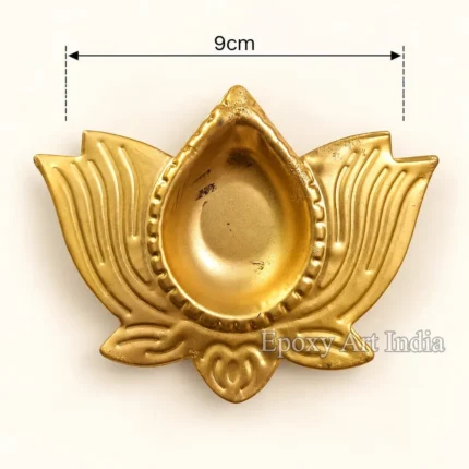 Lotus Metal Diya Urli for Candle Making