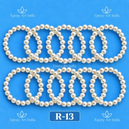 Pearl Ring 4.5 cm | For Pooja Thali | Set of 10