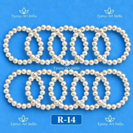 Pearl Ring 3.5 cm | For Pooja Thali | Set of 10