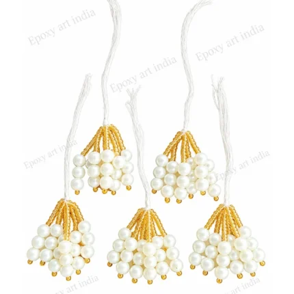 Small White Pearl Decorative Latkan for Toran