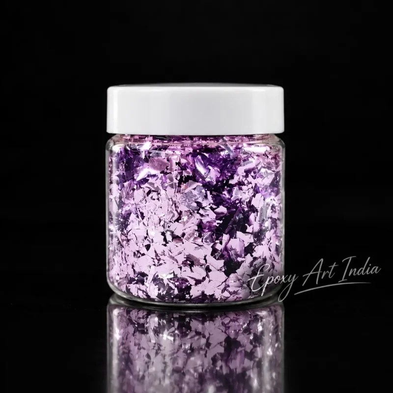 Lavender Flakes for Resin Art | Metallic Lavender Foil Flakes for Epoxy Resin