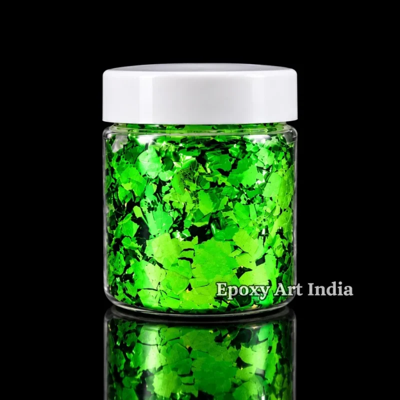 Green Flakes for Resin Art | Metallic Green Foil Flakes for Epoxy Resin, Crafts & DIY Projects