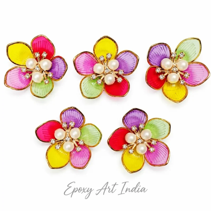 Multicolor Artificial Flowers for Toran Making