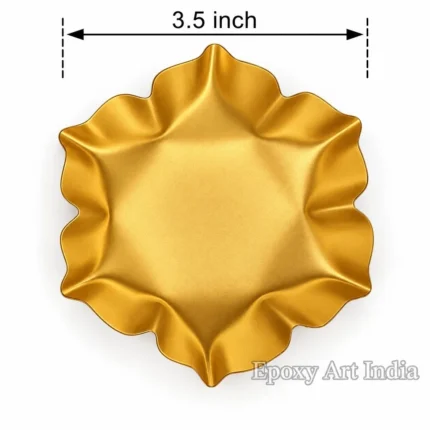 6 Nok Lotus Design Urli | Premium Decorative Lotus Urli